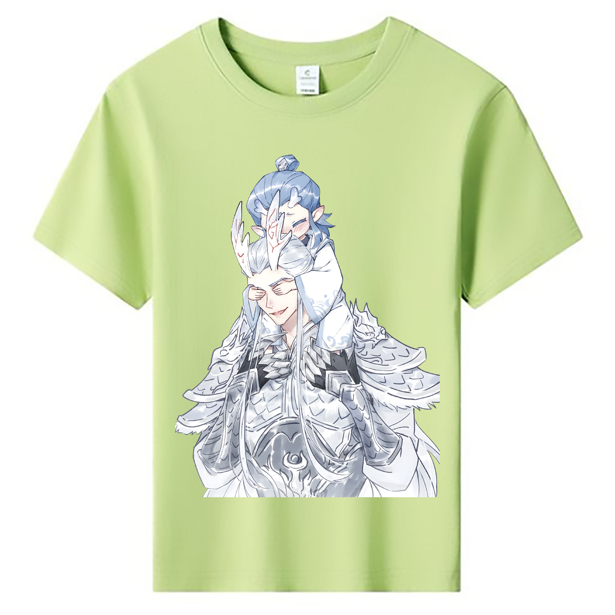 （画像用） Ne Zha 2 ナタ 魔童の大暴れ 綿100％キッズTシャツ（フロントプリント）